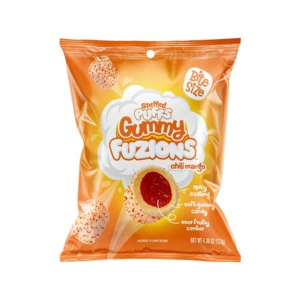 Stuffed Puffs Gummy Fuzions Chili Mango Grandpa Joe's Candy Candy, Chocolate & Gum