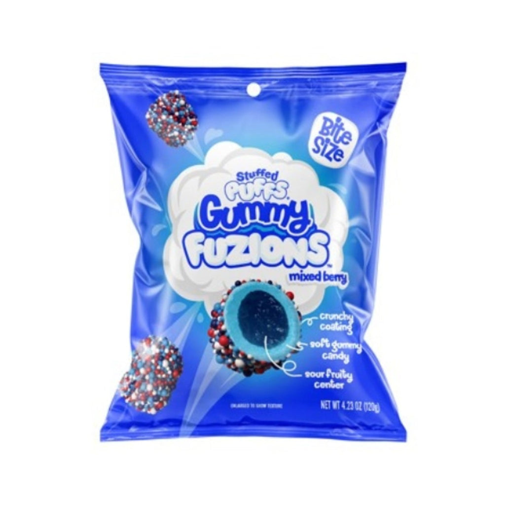 Stuffed Puffs Gummy Fuzions Mixed Berry Candy Grandpa Joe's Candy Candy, Chocolate & Gum