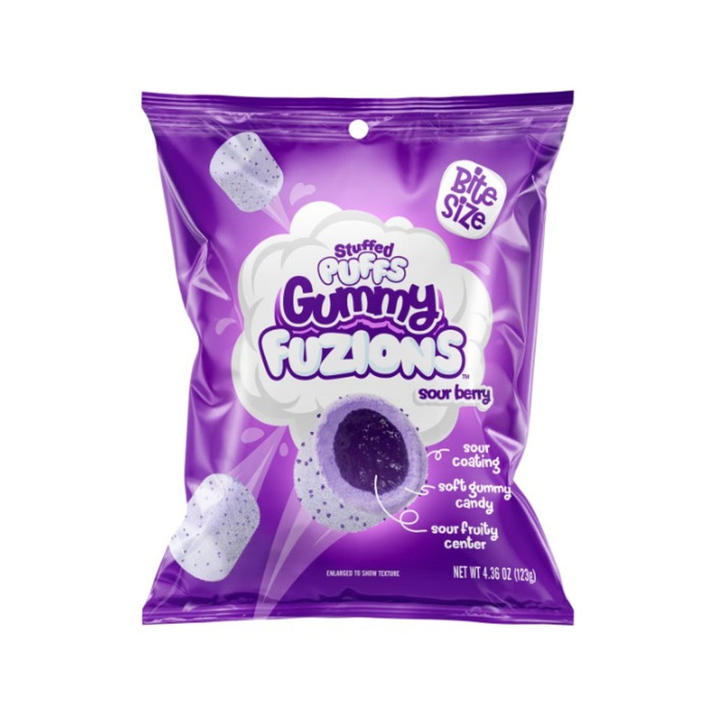 Stuffed Puffs Gummy Fuzions Sour Berry Candy Grandpa Joe's Candy Candy, Chocolate & Gum