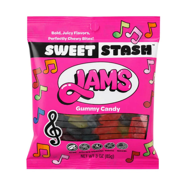 Sweet Stash Rock Jams Crunchy Gummy Candy Grandpa Joe's Candy Candy, Chocolate & Gum