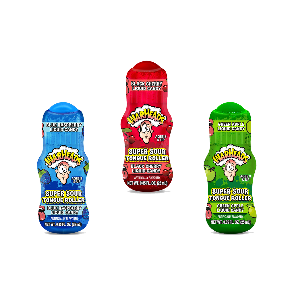 Warheads Super Sour Tongue Roller Candy Grandpa Joe's Candy Candy, Chocolate & Gum