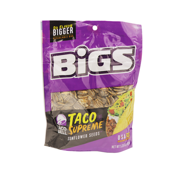 Bigs Sunflower Seeds - Taco Bell Supreme Flavor Grandpa Joes Candy Candy, Chocolate & Gum