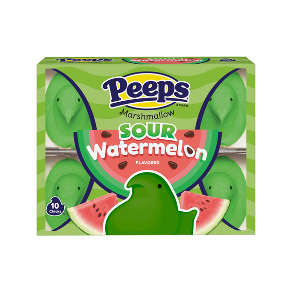 Peeps Sour Watermelon Flavored Marshmallow Chicks Grandpa Joes Candy Candy, Chocolate & Gum