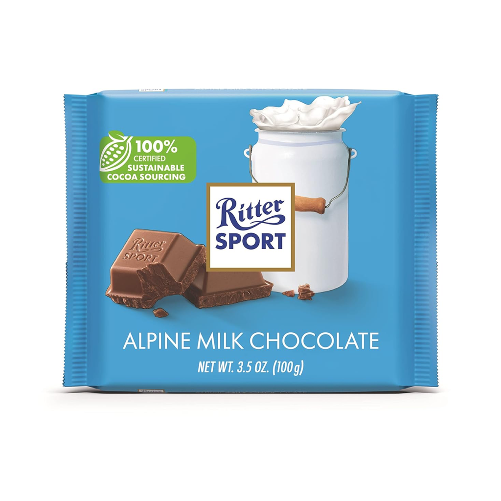 Ritter Sport Alpine Milk Chocolate Grandpa Joes Candy Candy, Chocolate & Gum