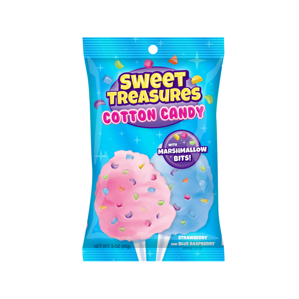 Sweat Treasures Cotton Candy with Marshmallow Bits Grandpa Joes Candy Candy, Chocolate & Gum
