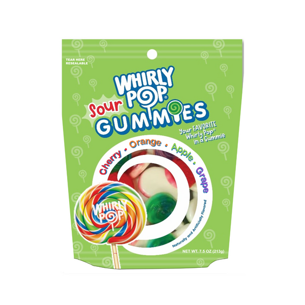 Whirly Pop Sour Gummies Grandpa Joes Candy Candy, Chocolate & Gum