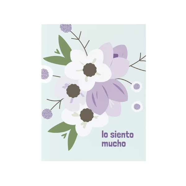 Lo Siento Spanish Sympathy Card Graphic Anthology Cards - Sympathy