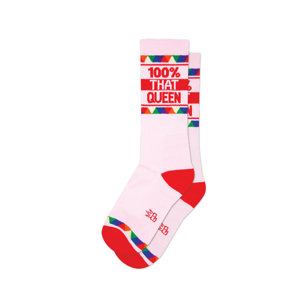 100% That Queen Crew Socks - Unisex Gumball Poodle Apparel & Accessories - Socks - Adult - Unisex