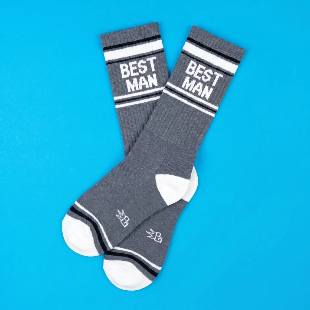Best Man Crew Socks - Unisex Gumball Poodle Apparel & Accessories - Socks - Adult - Unisex