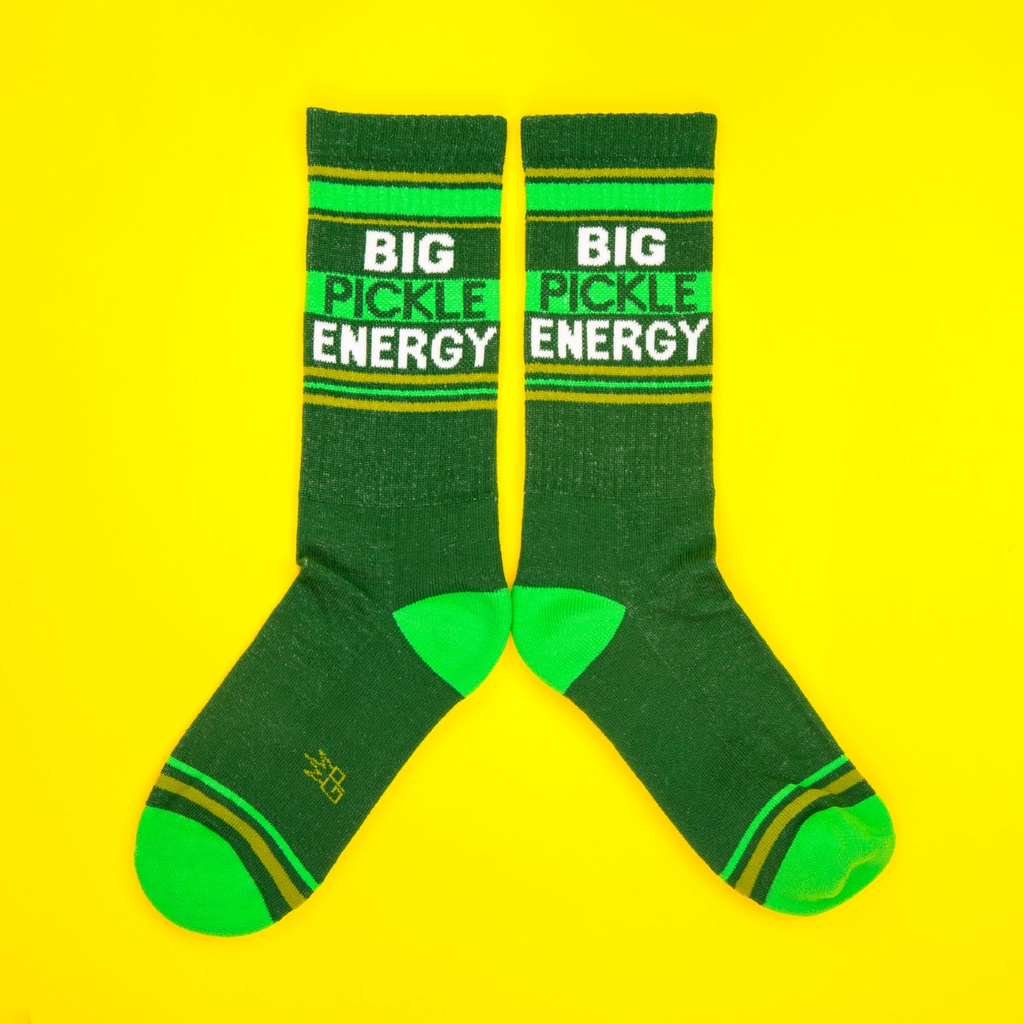 Big Pickle Energy Crew Socks - Unisex Gumball Poodle Apparel & Accessories - Socks - Adult - Unisex