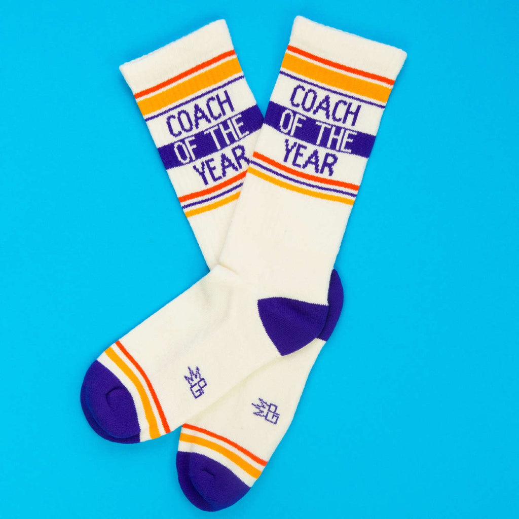 Coach Of The Year Crew Socks - Unisex Gumball Poodle Apparel & Accessories - Socks - Adult - Unisex