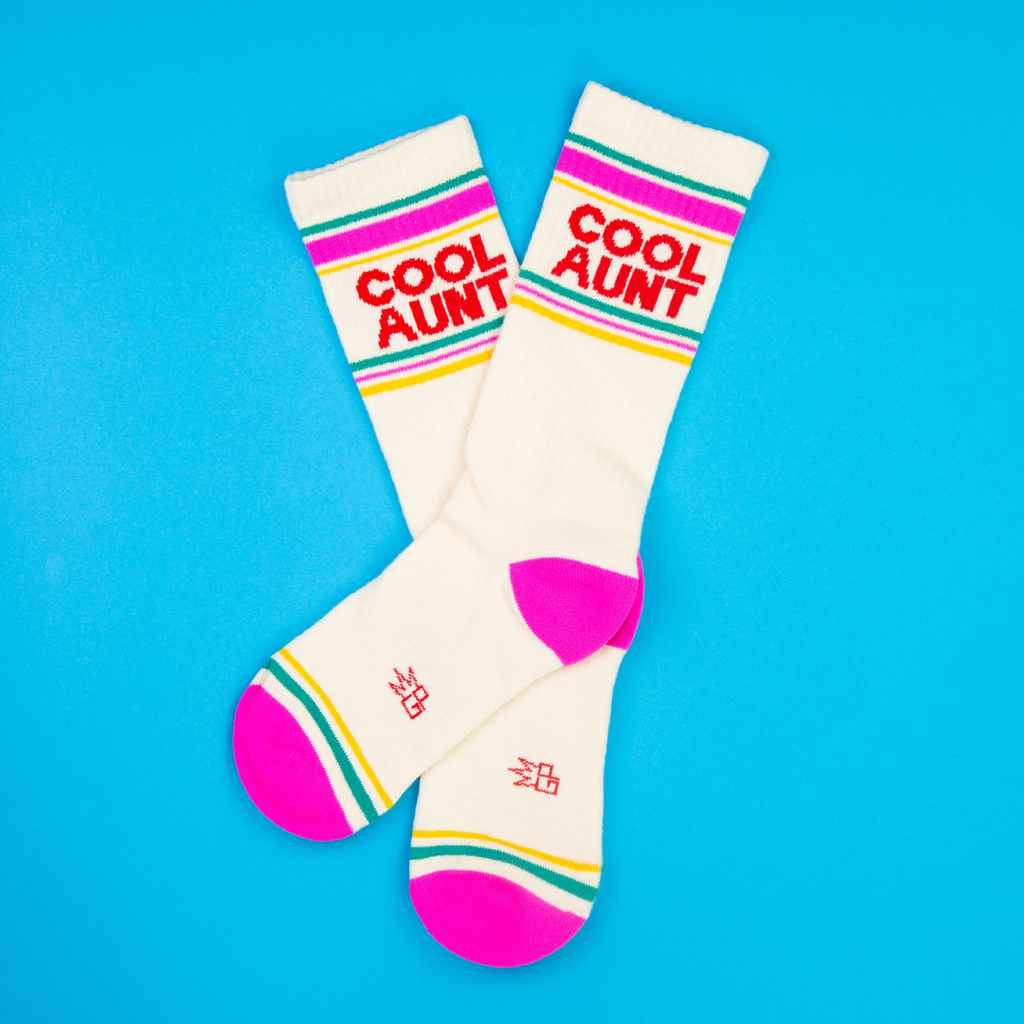 Cool Aunt Crew Socks - Unisex Gumball Poodle Apparel & Accessories - Socks - Adult - Unisex