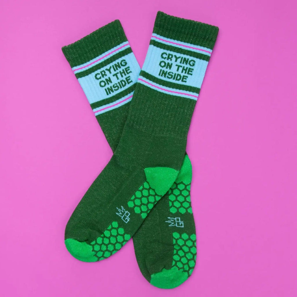 Crying On The Inside Grip Socks Gumball Poodle Apparel & Accessories - Socks - Adult - Unisex