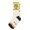 Friend Of The Year Crew Socks - Unisex Gumball Poodle Apparel & Accessories - Socks - Adult - Unisex