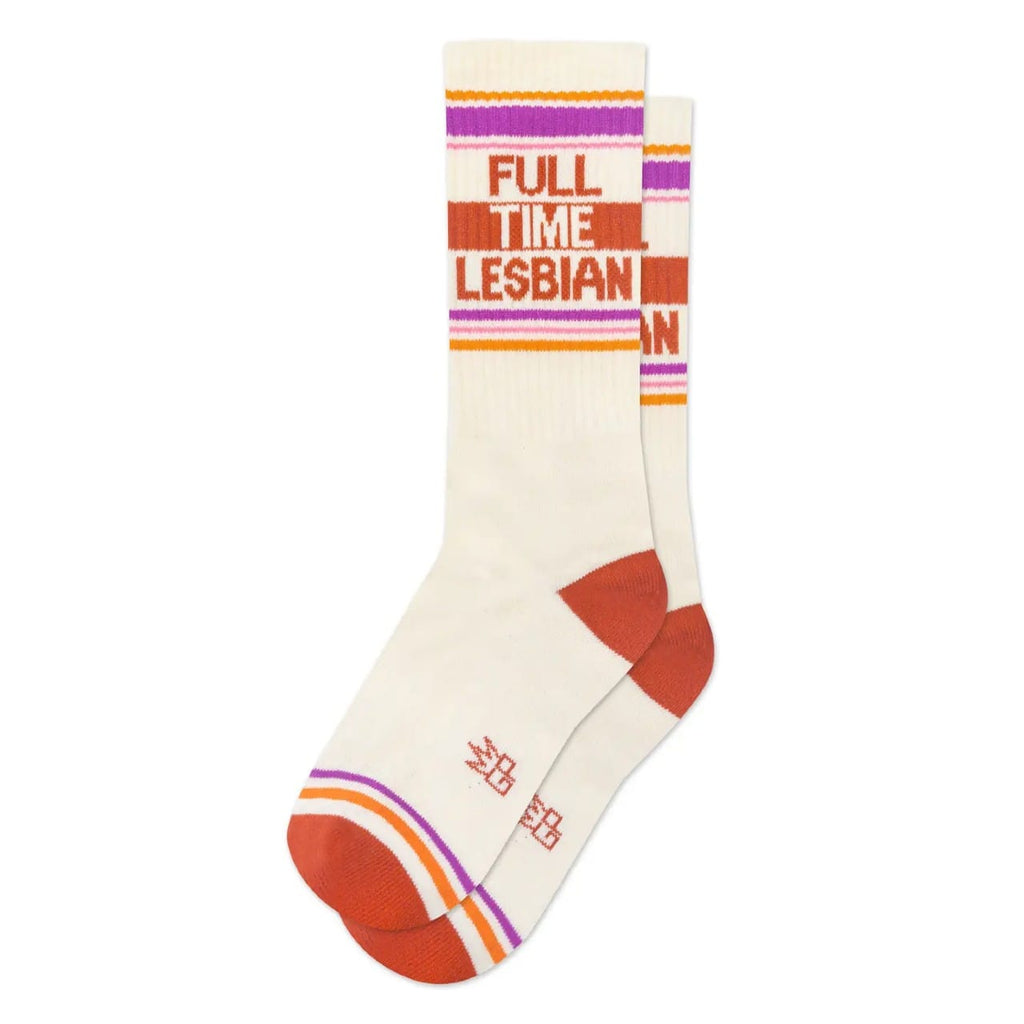Full Time Lesbian Crew Socks - Unisex Gumball Poodle Apparel & Accessories - Socks - Adult - Unisex