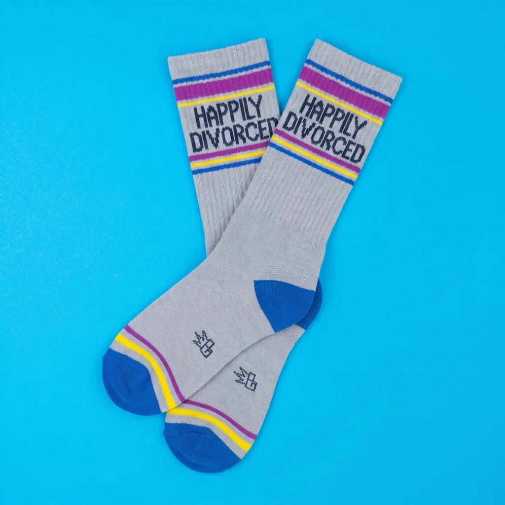 Happily Divorced Crew Socks - Unisex Gumball Poodle Apparel & Accessories - Socks - Adult - Unisex