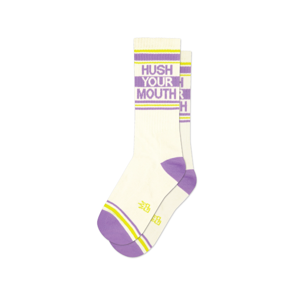 Hush Your Mouth Unisex Crew Socks Gumball Poodle Apparel & Accessories - Socks - Adult - Unisex