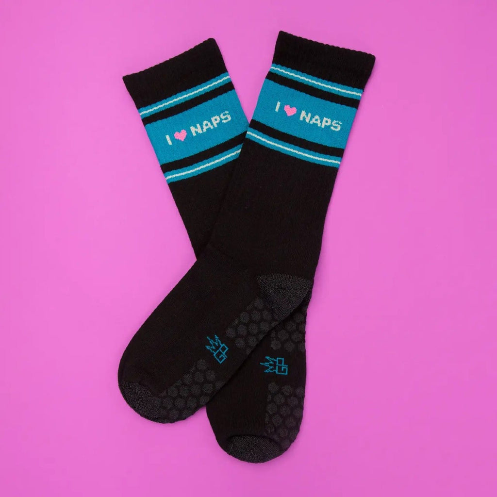 I Heart Naps Grip Socks Gumball Poodle Apparel & Accessories - Socks - Adult - Unisex