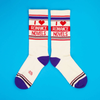 I Heart Romance Novels Crew Socks - Unisex Gumball Poodle Apparel & Accessories - Socks - Adult - Unisex