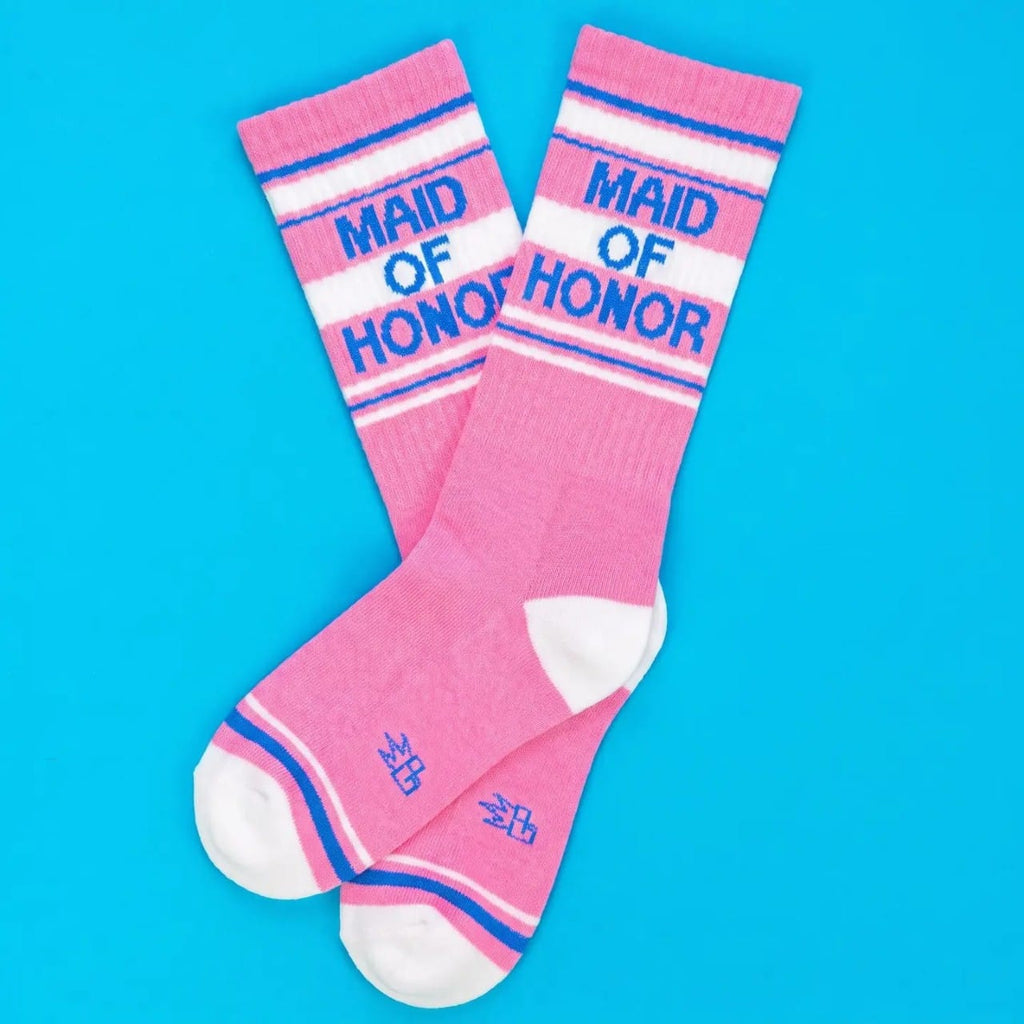 Maid Of Honor Crew Socks - Unisex Gumball Poodle Apparel & Accessories - Socks - Adult - Unisex