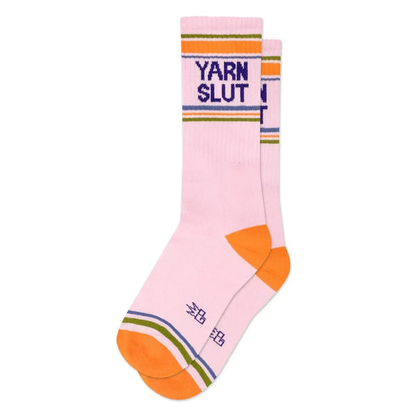 Yarn Slut Crew Socks - Unisex Gumball Poodle Apparel & Accessories - Socks - Adult - Unisex