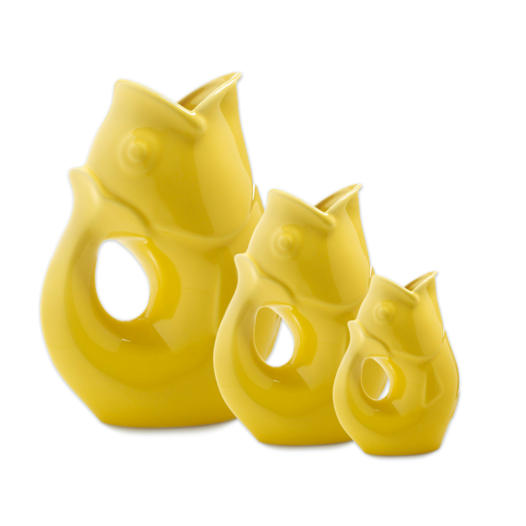 GurglePot gurgling fish water pitcher in multiple colors