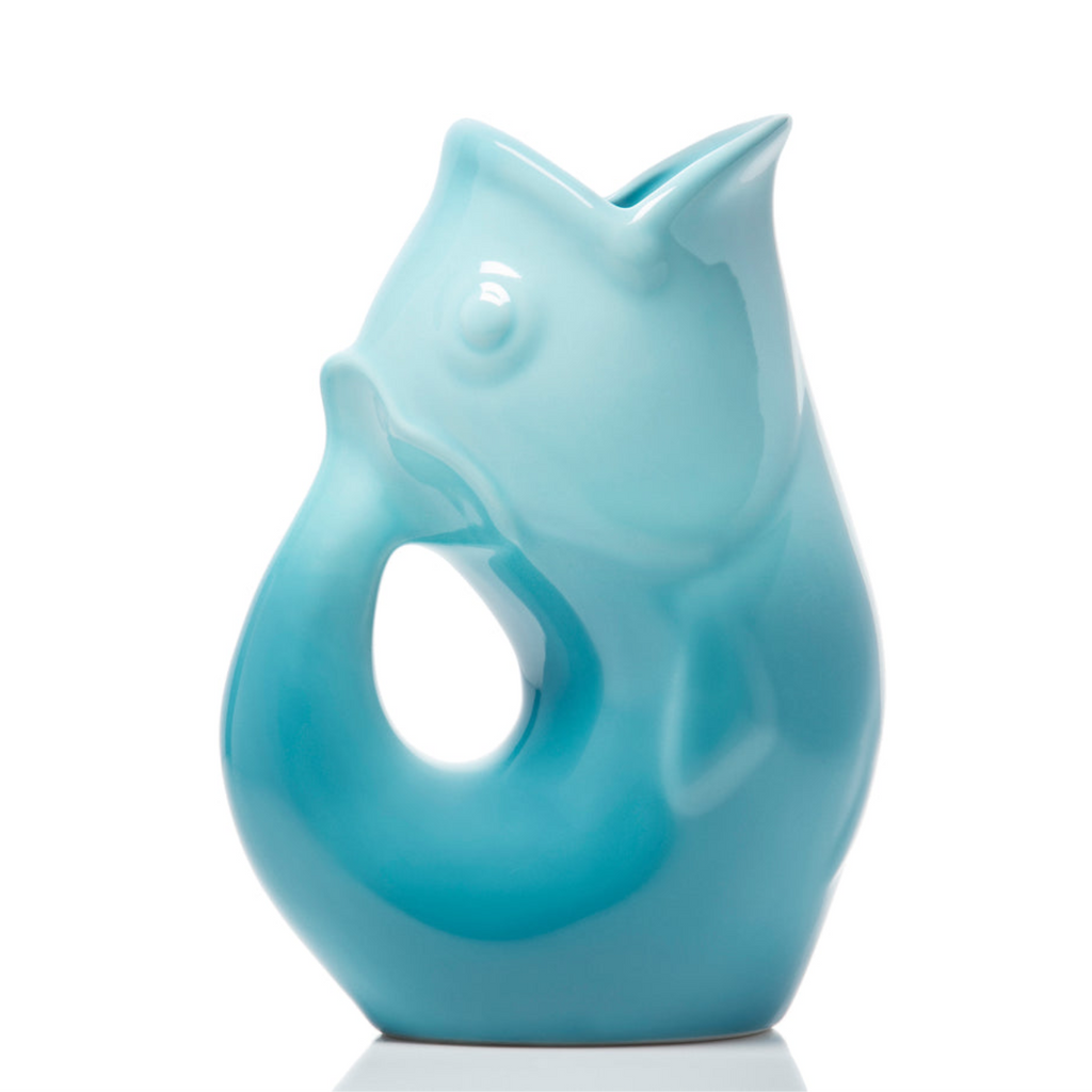 OMBRE BLUE Large GurglePot Gurgling Fish Water Pitcher GurglePot Home - Garden - Vases & Planters