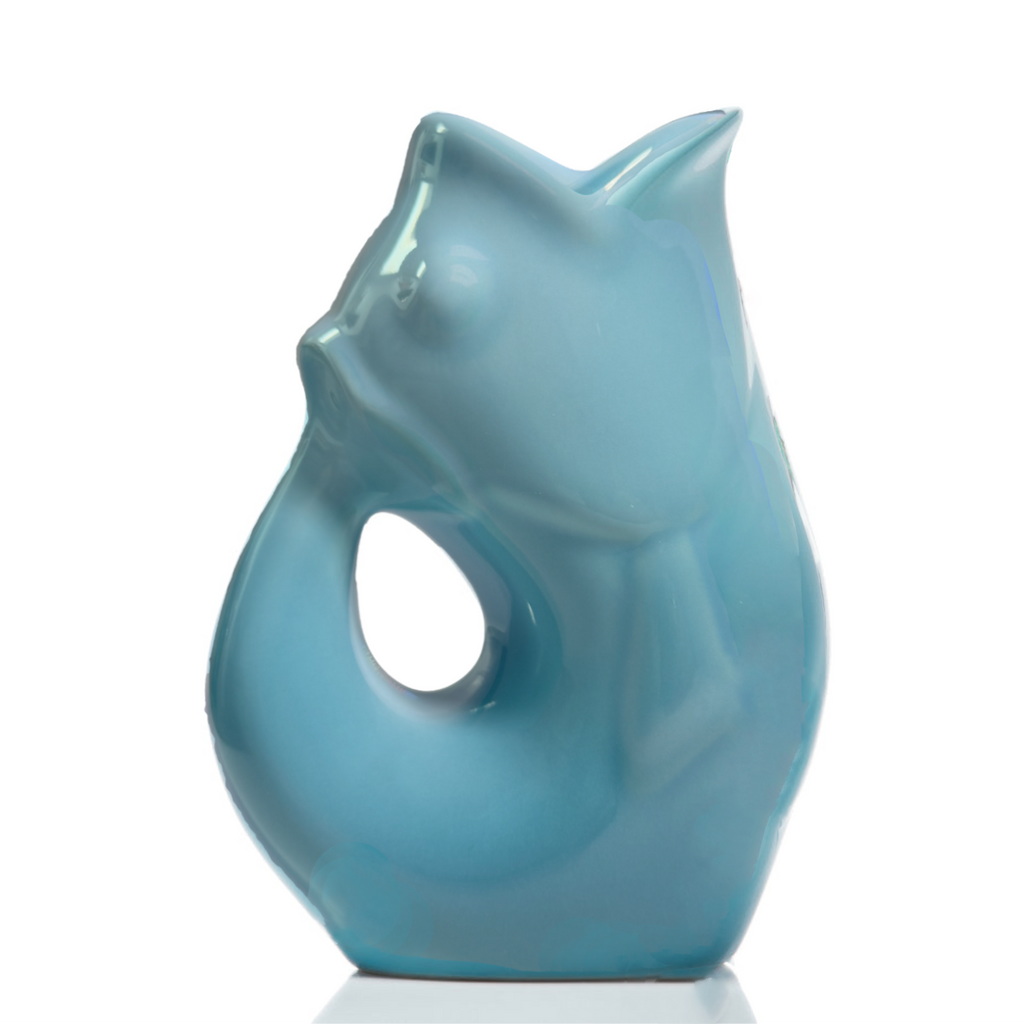 Ombre Blue Medium GurglePot Gurgling Fish Water Pitcher GurglePot Home - Garden - Vases & Planters
