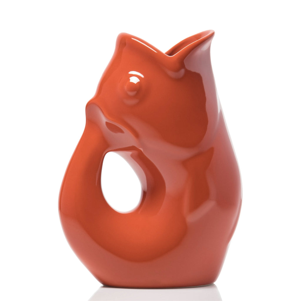 Paprika Mini Small GurglePot Gurgling Fish Water Pitcher GurglePot Home - Garden - Vases & Planters