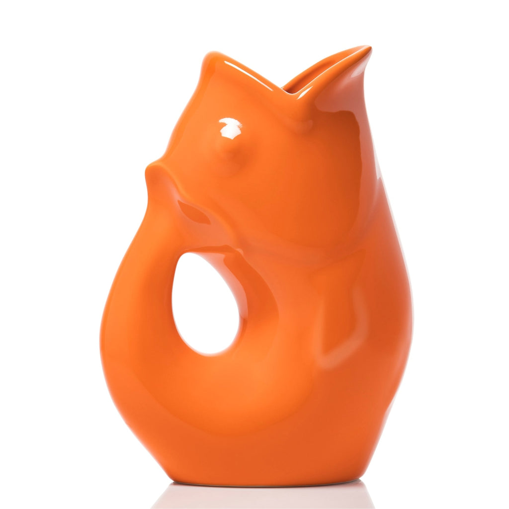 TANGERINE Medium GurglePot Gurgling Fish Water Pitcher GurglePot Home - Garden - Vases & Planters