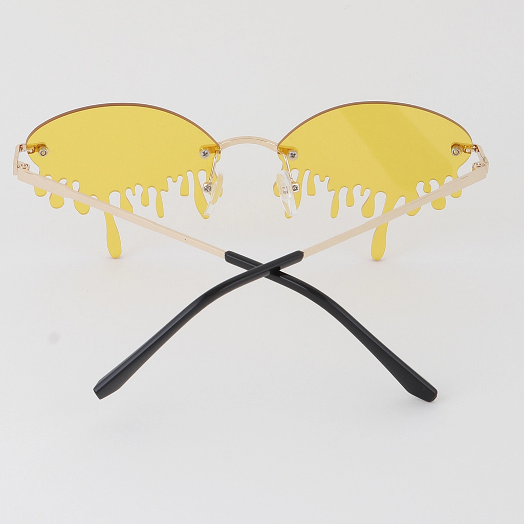 Retro Dripping Paint Oval Sunglasses - Adult H&D Axxessories Apparel & Accessories - Summer - Sunglasses