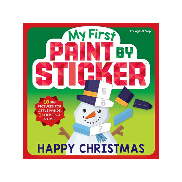 Happy Christmas My First Paint By Sticker Book Hachette Books