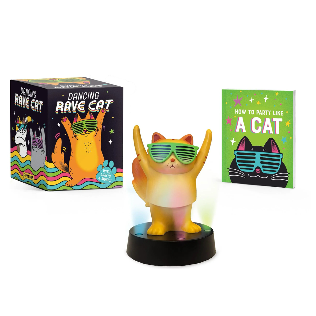 Dancing Rave Cat Figure Hachette Toys & Games - Novelty & Gag Gifts