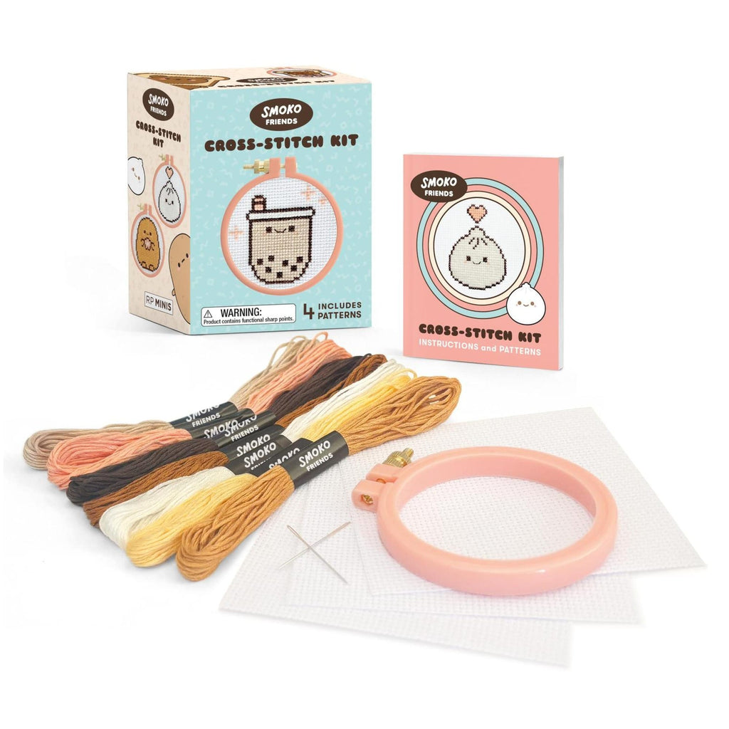 HAC KIT SMOKO FRIENDS CROSS STITCH Hachette Toys & Games - Novelty & Gag Gifts