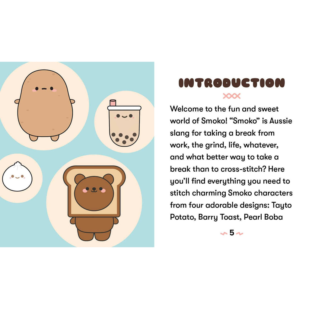 Smoko Friends Cross-Stitch Kit Hachette Toys & Games - Novelty & Gag Gifts