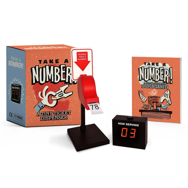 Take a Number Tiny Ticket Dispenser Hachette Toys & Games - Novelty & Gag Gifts