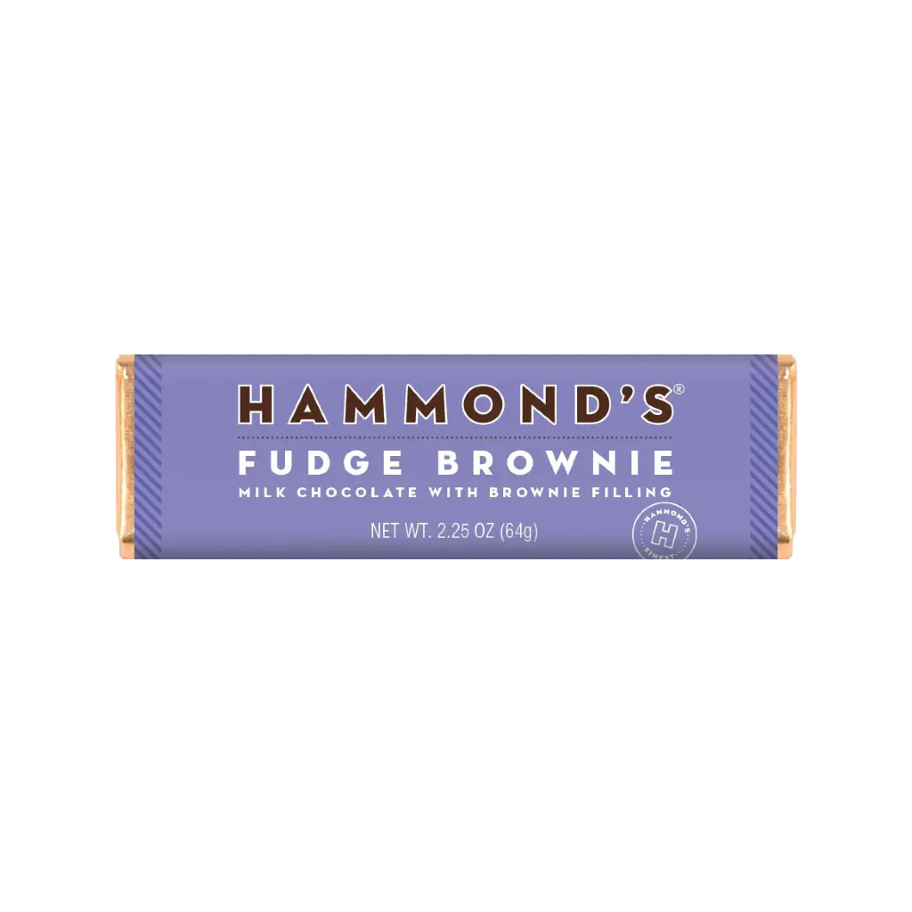 FUDGE BROWNIE GANACHE Hammond's Milk Chocolate Bars Hammond's Candies Candy, Chocolate & Gum