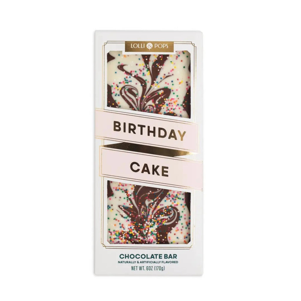 Birthday Cake White & Milk Chocolate Topp'd Bar Hammonds Candies Candy, Chocolate & Gum