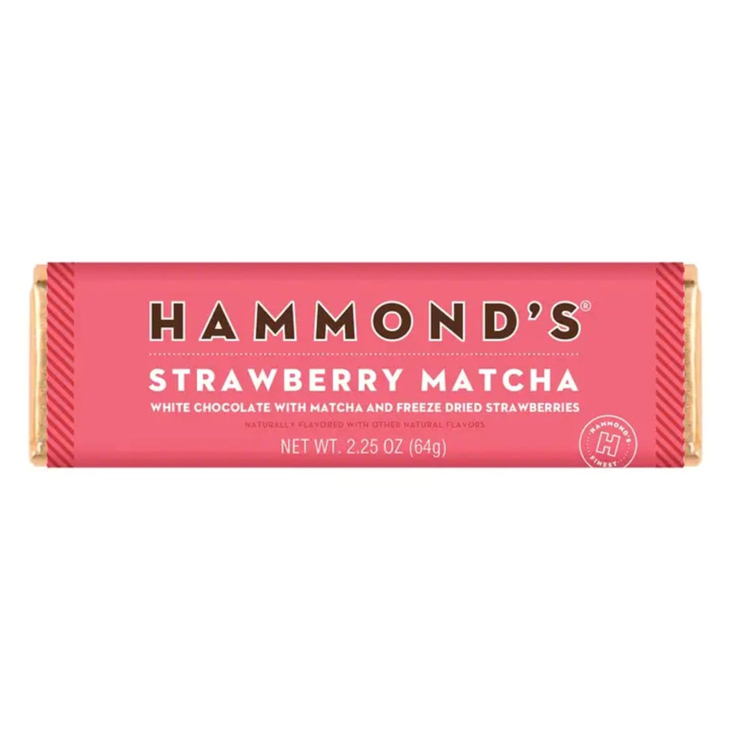 Hammond's White Chocolate Strawberry Matcha Bar Hammonds Candies Candy, Chocolate & Gum