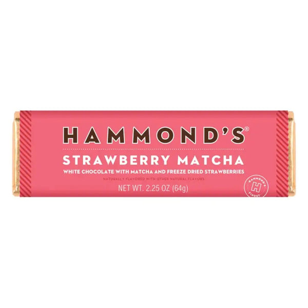 Hammond's White Chocolate Strawberry Matcha Bar Hammonds Candies Candy, Chocolate & Gum