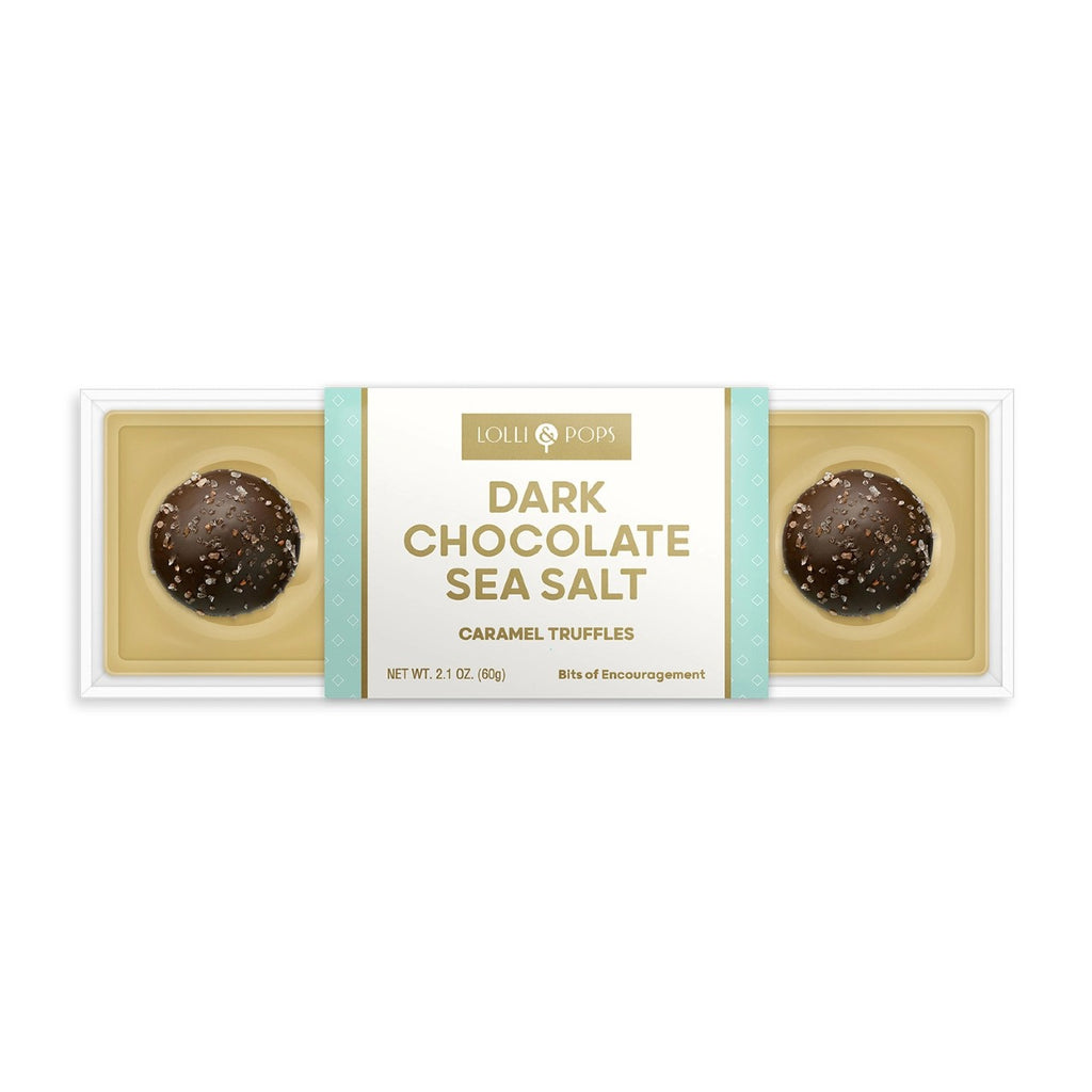 L&P Dark Chocolate Sea Salt Caramel Truffles - 4 Pack Hammonds Candies Candy, Chocolate & Gum