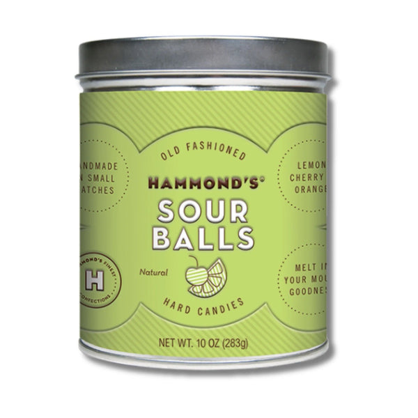 Natural Sour Ball Drop Tin Candy Hammonds Candies Candy, Chocolate & Gum