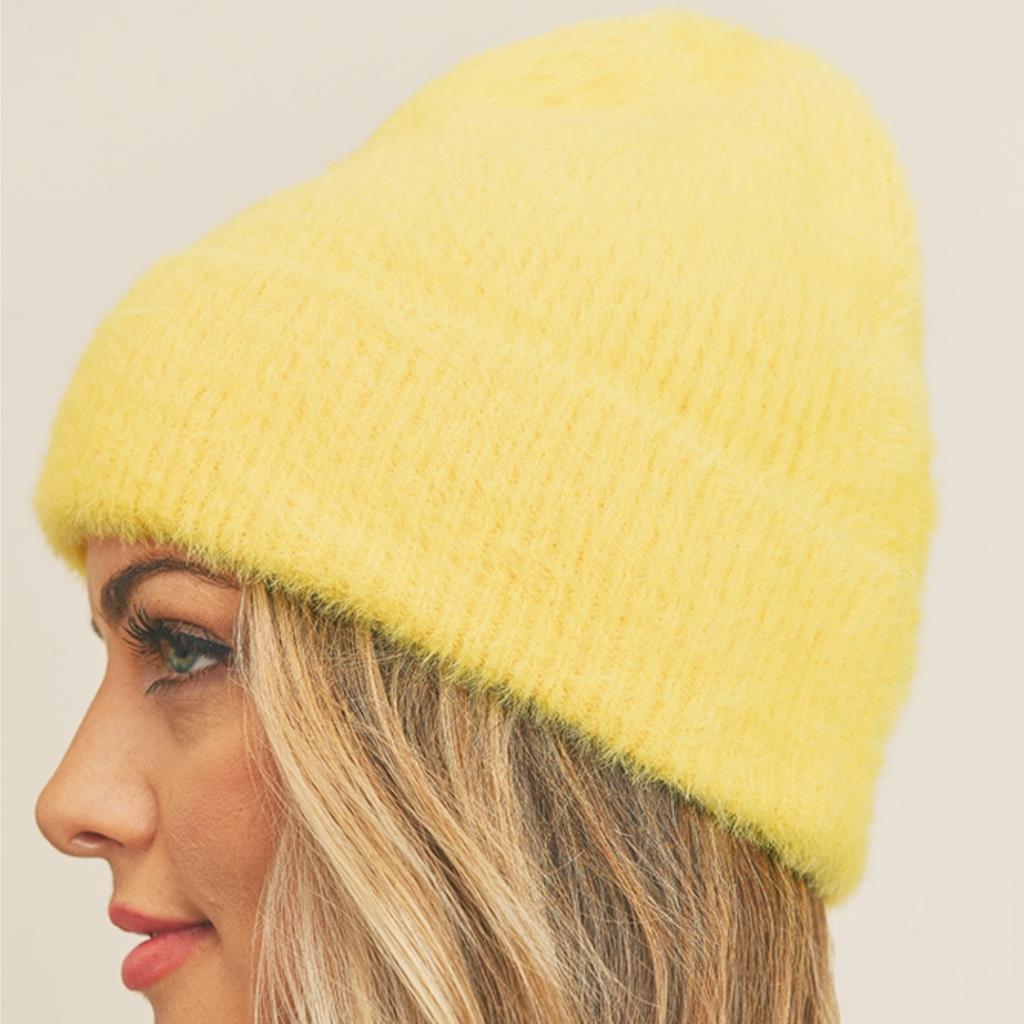 Fuzzy Solid Beanie Winter Hat - Womens Hana Apparel & Accessories - Winter - Adult - Hats