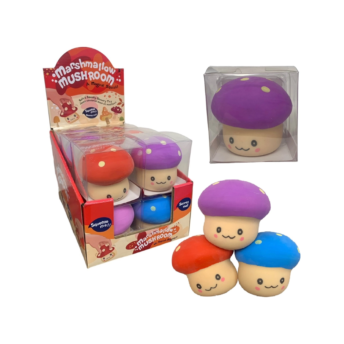 Marshmallow Mushrooms Squish Toy – Urban General Store
