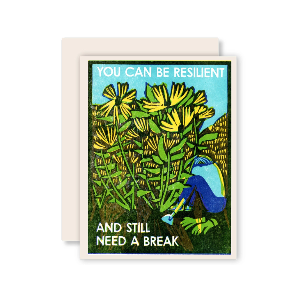 Resilient And Resting Encouragement Card Heartell Press Cards - Encouragement