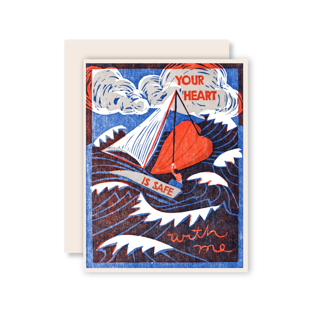 Your Heart Is Safe With Me Encouragement Card – Urban General Store