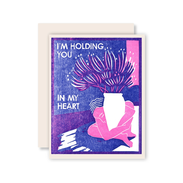 I'm Holding You In My Heart Sympathy Card Heartell Press Cards - Sympathy