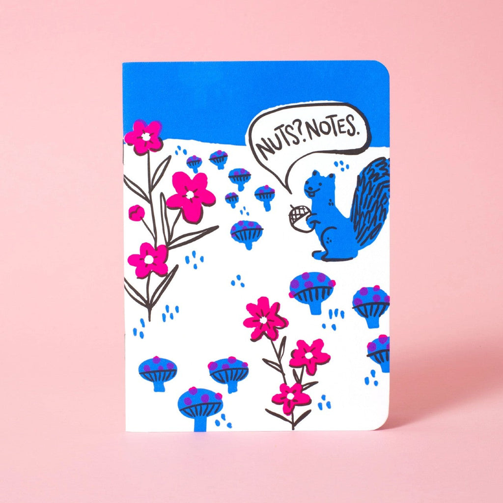 Nuts Squirrel B6 Blank Softcover Notebook Hello!Lucky Books - Blank Notebooks & Journals