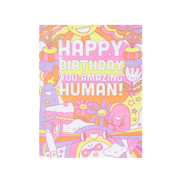 Amazing Human Birthday Card Hello!Lucky Cards - Birthday