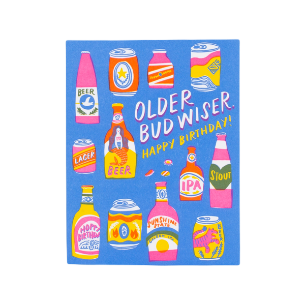 Bud Wiser Birthday Card Hello!Lucky Cards - Birthday